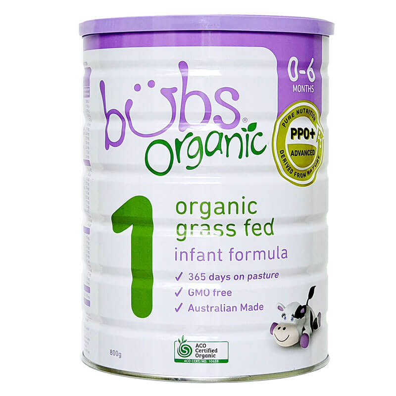 Sữa Bubs Organic số 1 800G (trẻ từ 0-6 tháng), date T10/2021