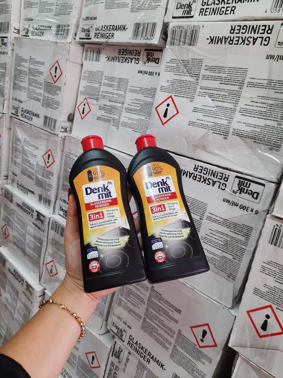 Dung Dịch Vệ Sinh Bếp Từ Denkmit  3in1, 300 ml (3 chai)