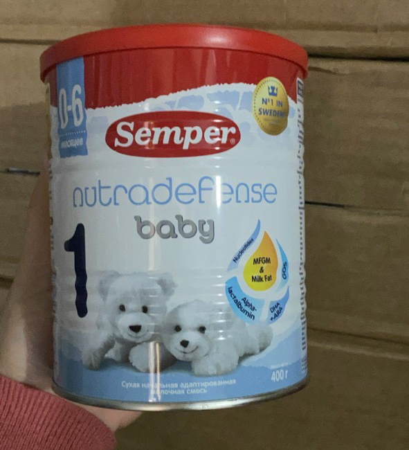 Sữa tăng cân Semper 400g Nga cho bé từ 0-6 tháng