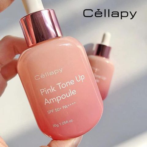 Tinh Chất chống nắng Dưỡng Trắng Căng Bóng Cellapy Pink Tone Up Ampoule SPF35+ PA++++