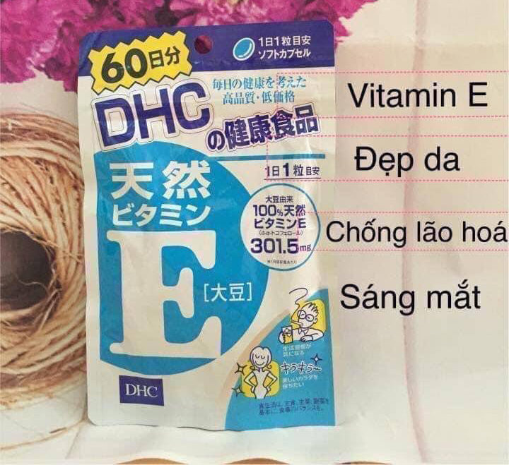 Vitamin E của DHC (gói 60 viên)