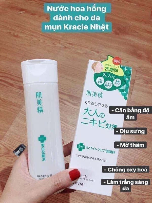 Nước Hoa Hồng giảm mụn Kracie Hadabisei - Nhật