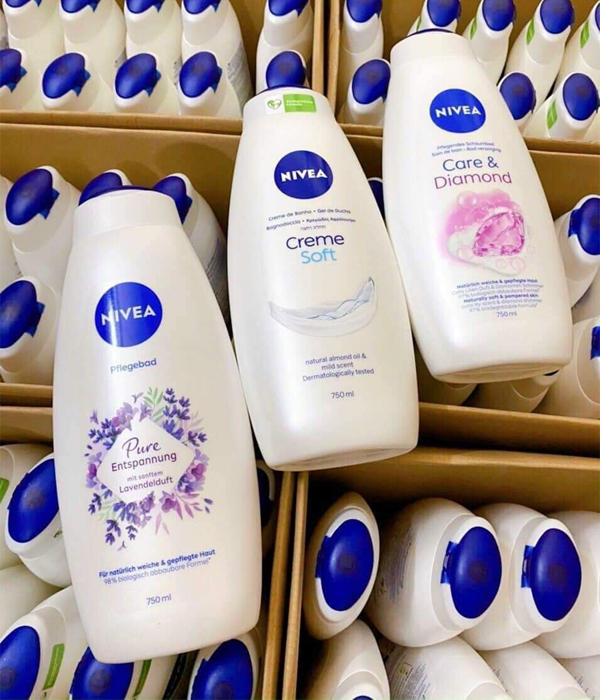 Sữa tắm Nivea Đức 750ml (2 chai ko chọn)