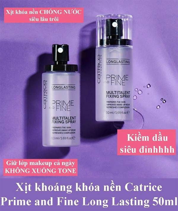 Xịt khoáng Catrice  50ml - Italy